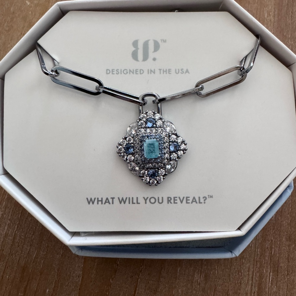 BP Every Shine Remembered Necklace with Blue Topaz Pendant